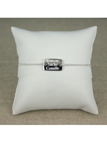 bracelet gourmette à graver