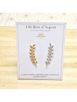 Boucles d'oreilles laurier