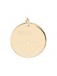 Médaille personnalisée maman d'amour plaqué or